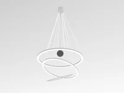 modern ceiling lighting Low-poly 3D model
