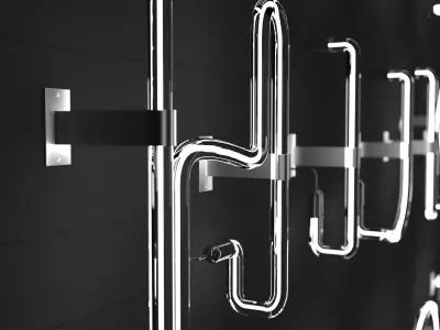 Neon Alphabet 3D model