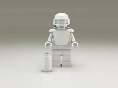 LEGO Tom Brady figure 3D model