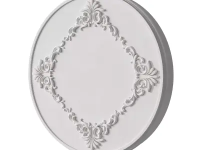 Plaster Elegance Decorative Moldings Ornament for Wall Decor 3D model
