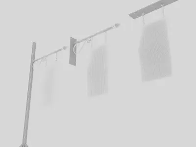 old woodden cafe sign 3D model Low-poly 3D model