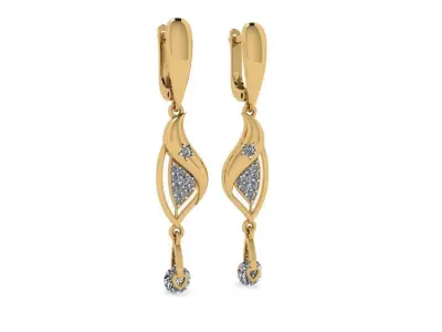 Gold Bali - Earring 3D print model