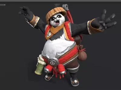 panda 3D model order