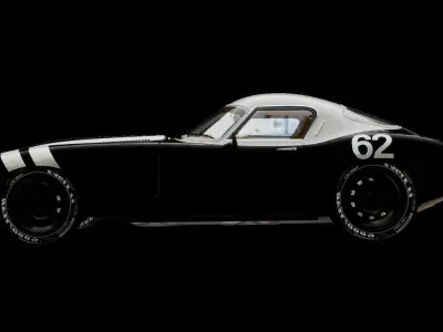 Jaguar Eagle car Low-poly 3D model