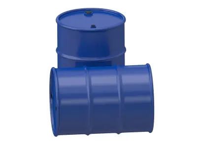 Oil Barrel blue  3D model