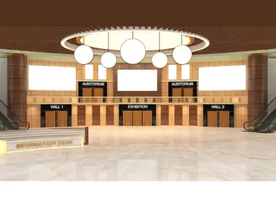 Virtual Lobby 3D Model Pack