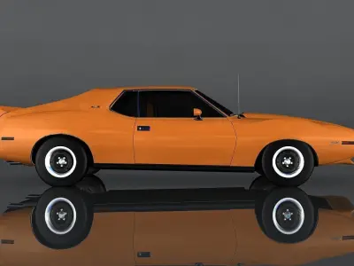 AMC Javelin AMX Low-poly 3D model