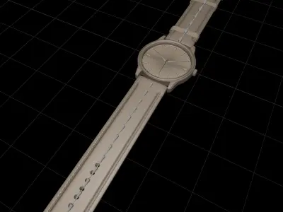 Rose Gold Luxury Watch Model 3D Blender 3D model