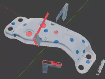 Subaru 5-Speed Manual Transmission Crossmember 41021AC310 3D model