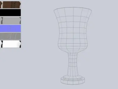 Clay pot Low-poly 3D model