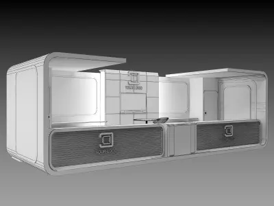 Booth Exhibition Stand a437b 3D model