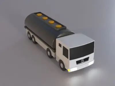 Generic Gas Truck Free low-poly 3D model