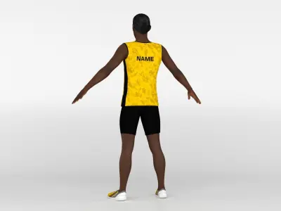 Athletic Runner 02 3D model