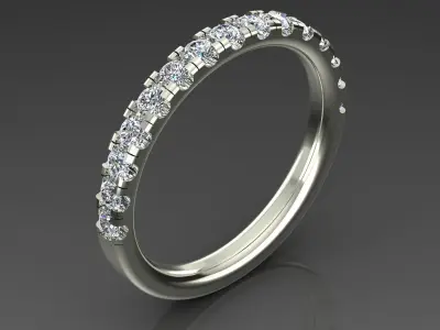 Band Ring 3D print model 90