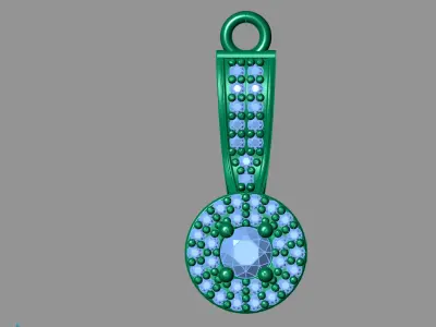 Women Pendants 3DM STL Pendant Renders Details 3D print model 3D print model