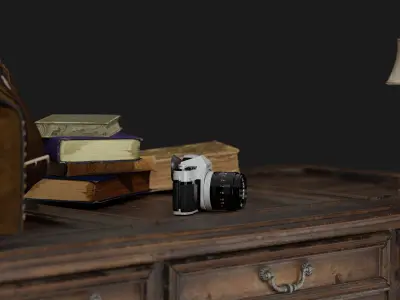 Interior Game design Assests Low-poly 3D model