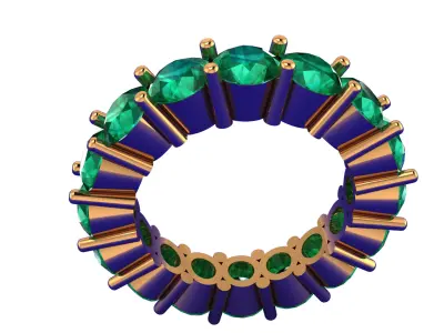 G1011 Eternity Bloom Ring USA-5 4gm 3D print model