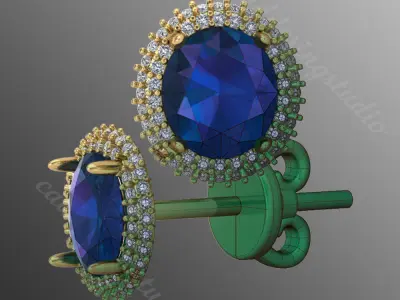 Earrings ri16 3D print model