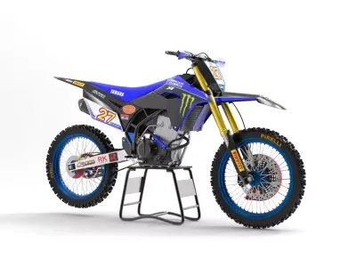 Motocross bike offroad Low-poly 3D model