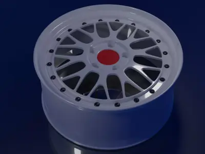 BBS car rim Free low-poly 3D model