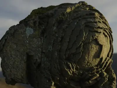 Stone Rose Free 3D model