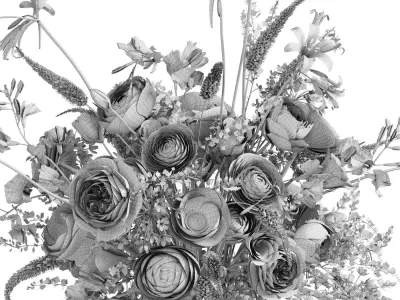 Flower In Vase 95 3D model