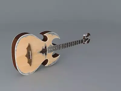 Pitchfork guitar Free 3D model