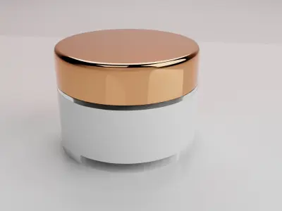 Cosmetic Bottles and Tube Set 3D model