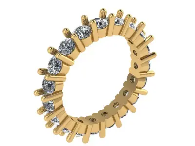 full eternity round band  3D print model