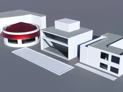 Stores Free low-poly 3D model