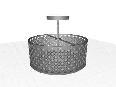 Augustine Semi Flush Mount 3D model