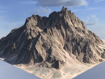 8k Summer Mountain V1 Free 3D model