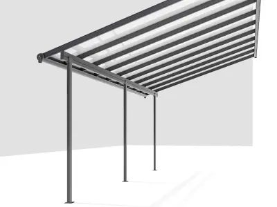 Palram Canopia Sierra Patio Cover Low-poly 3D model