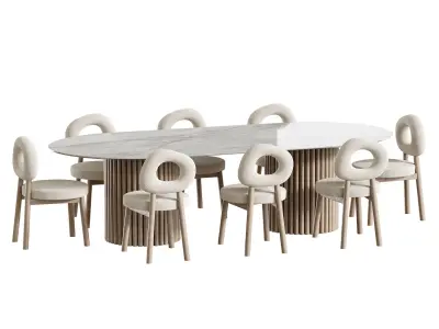 Dining table BREMEN 3D model