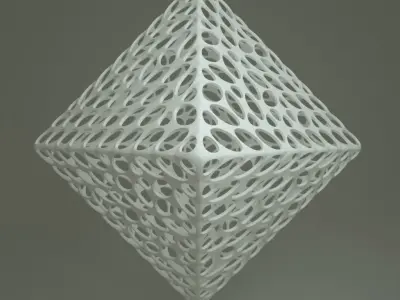 Abstract Geometric Rhombus Octahedron  3D model