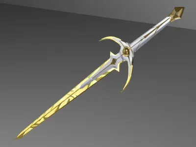Travelers Original Swords Aether and Lumine Genshin Impact 3D print model