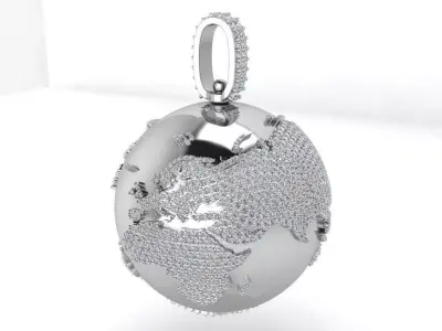 Globus Pendant 3705 3D print model