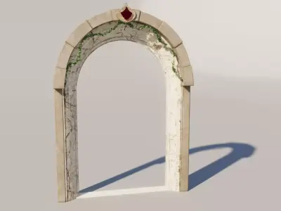 Fantasy Archway Free low-poly 3D model