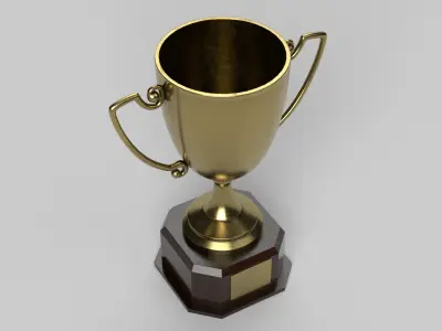 Trophy Low-poly 3D model