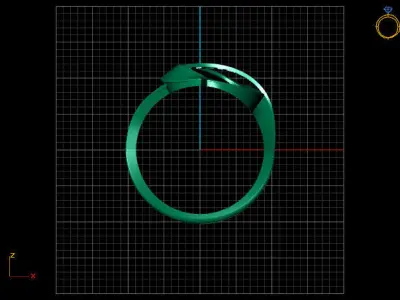 Fancy Womens Rings Plain Rings Ready STL 3DM Models Rings 3D print model 18