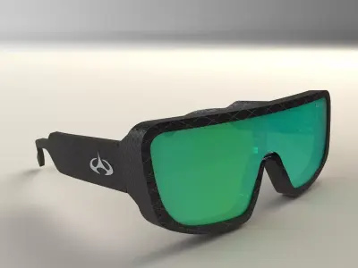 Evoke Amplifier Sunglasses shield 3D model