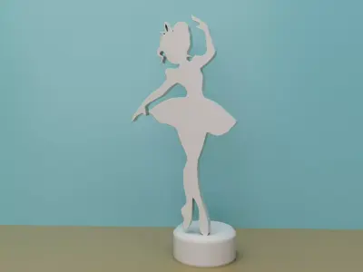 BALLERINA DANCER DECORATION DESK DECORATION 3D print model