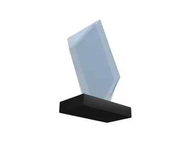 Glass Trophy v1 004 Low-poly 3D model