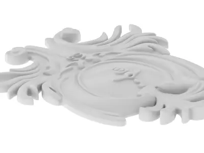 Cartouche Ornament 001 3D model