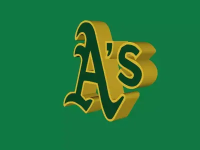 Oakland Athletics Team Logo 3D model