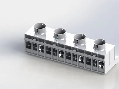 cooling tower 3D model