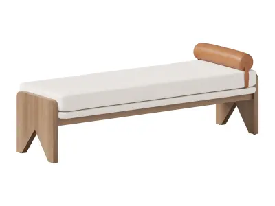 Conlen Accent Bench By Four Hands 3D model