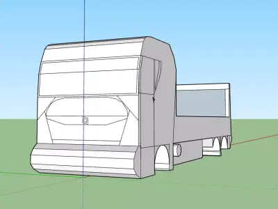 Xender motors truck body no textures no wheels 3D model