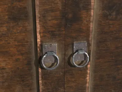 Wood Basic Decoration Set Free low-poly 3D model