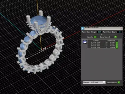 ring woman  3D print model shop